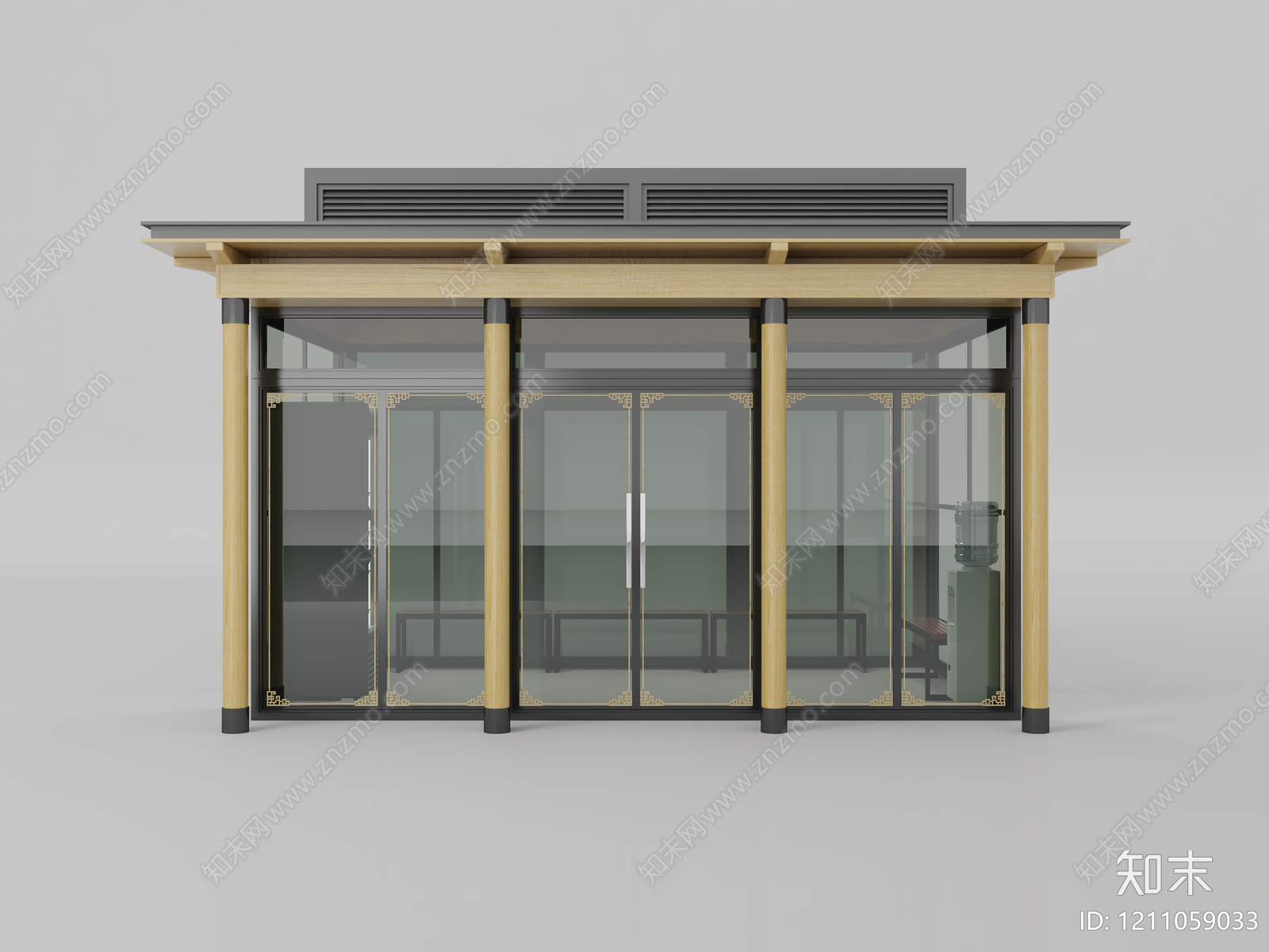 新中式其他公共建筑3D模型下载【ID:1211059033】