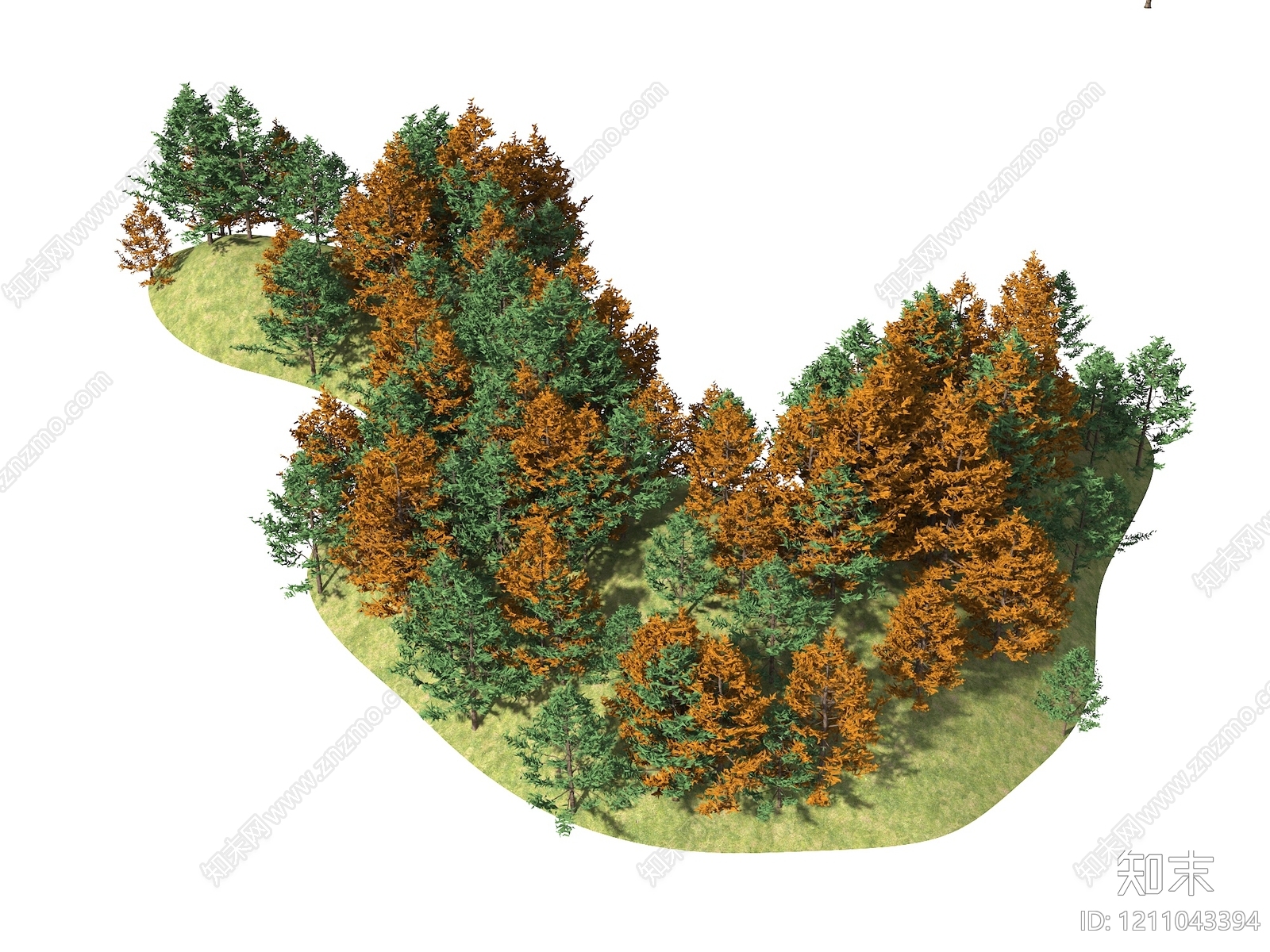 自然主义景观微地形3D模型下载【ID:1211043394】