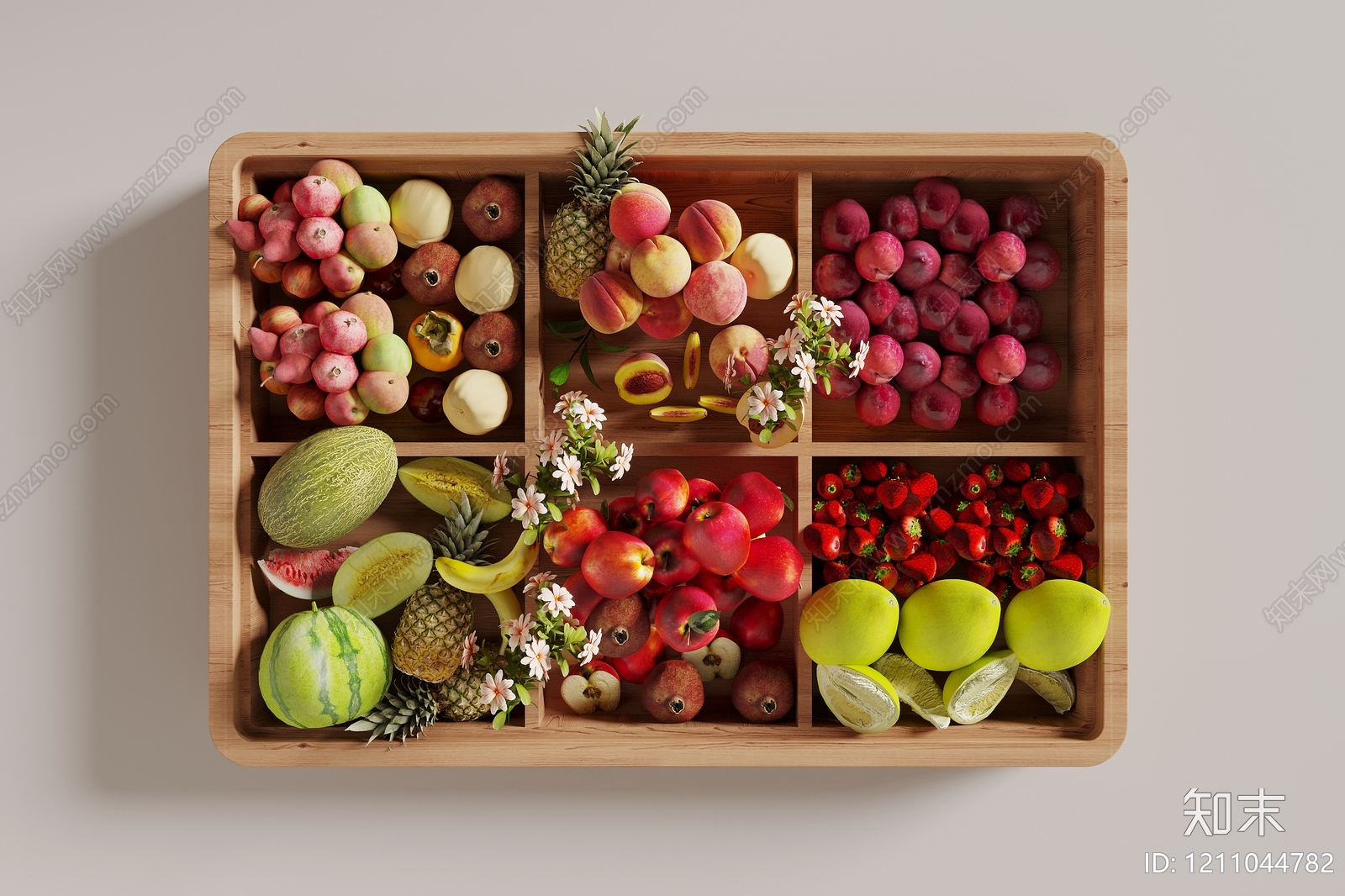 原木风水果蔬菜SU模型下载【ID:1211044782】