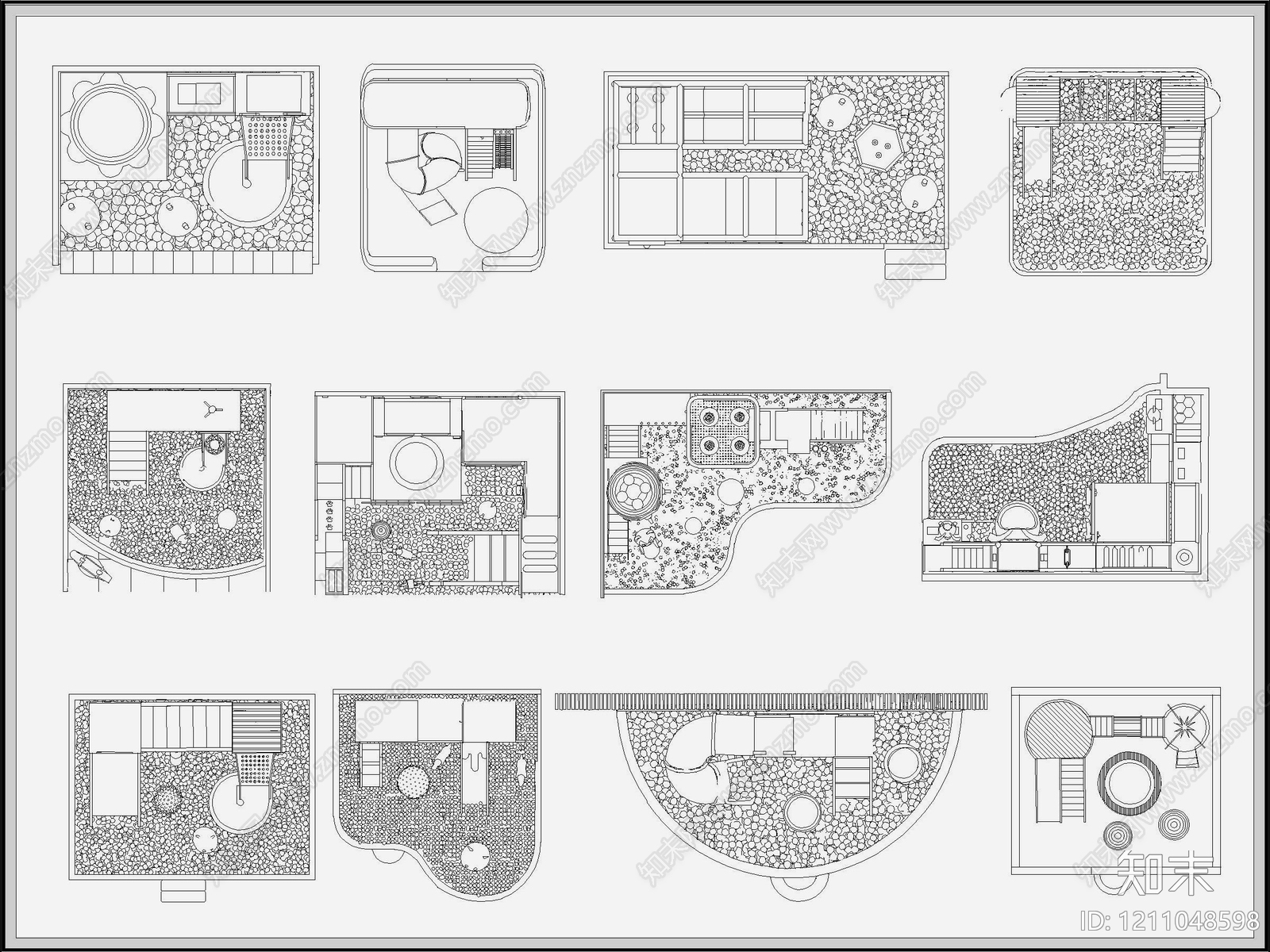 现代新中式儿童乐园施工图下载【ID:1211048598】