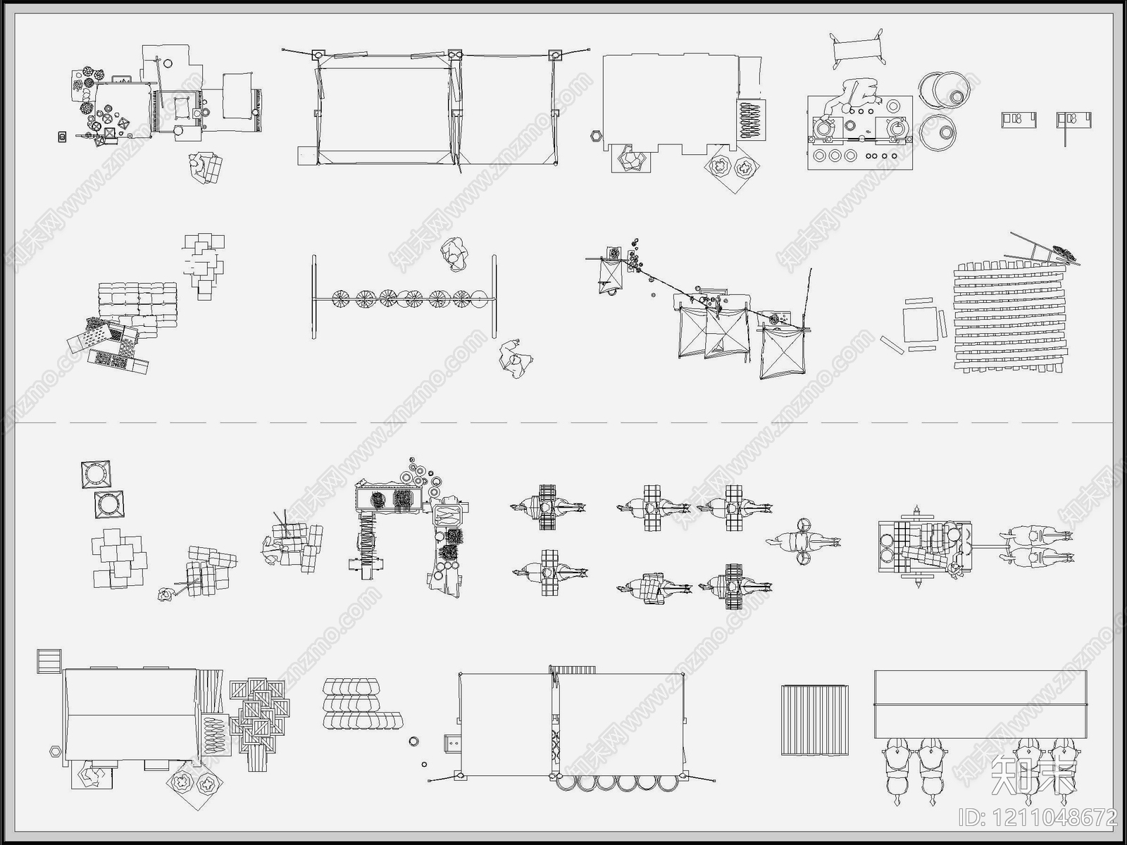 新中式中式其他图库施工图下载【ID:1211048672】