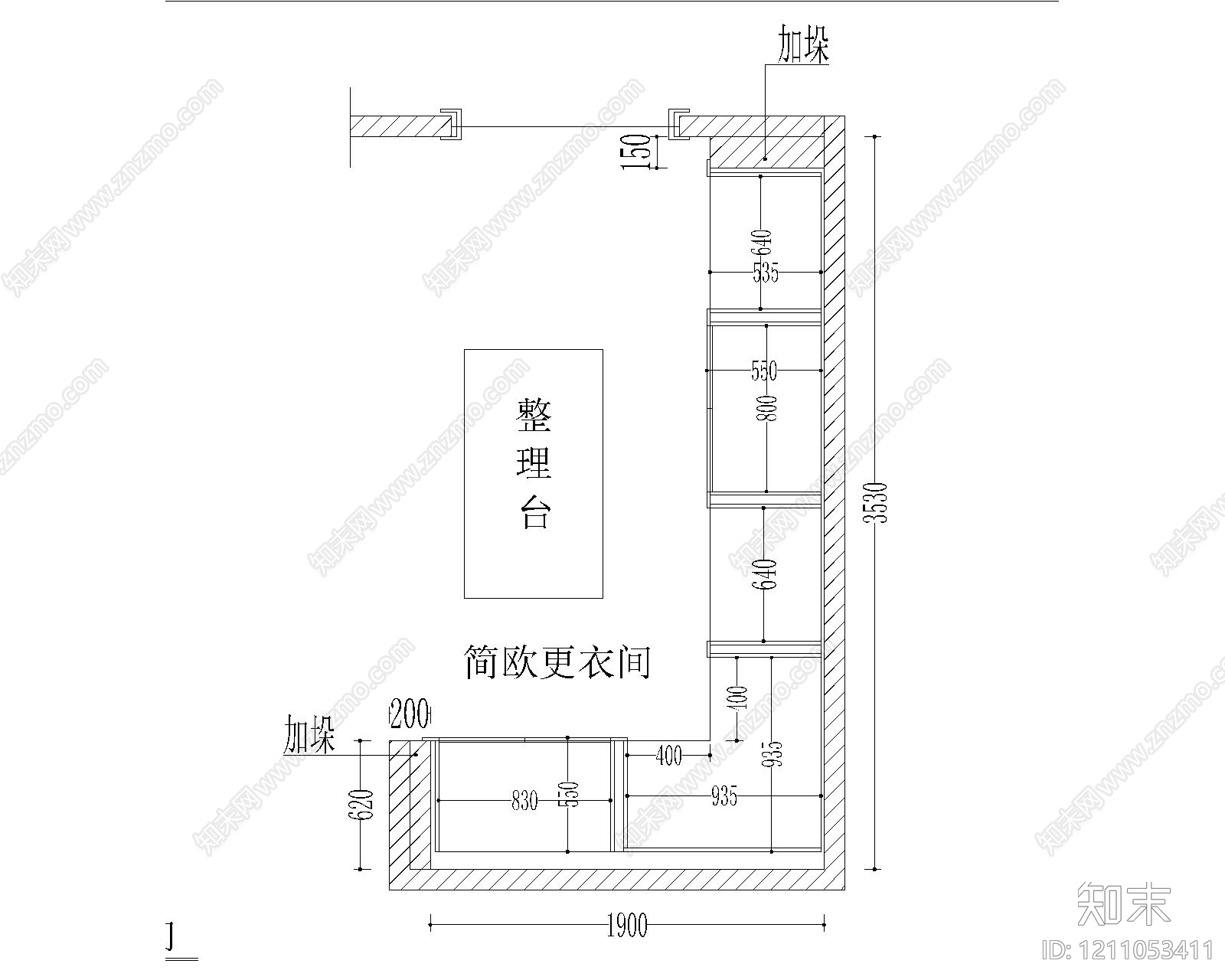 欧式简欧其他商业空间cad施工图下载【ID:1211053411】