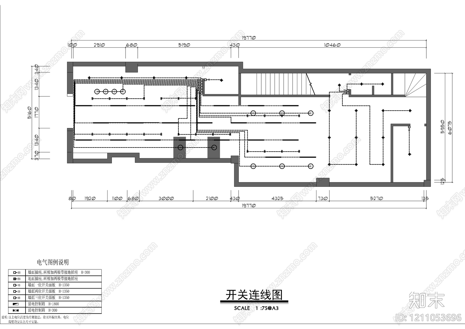 现代其他餐饮空间cad施工图下载【ID:1211053696】