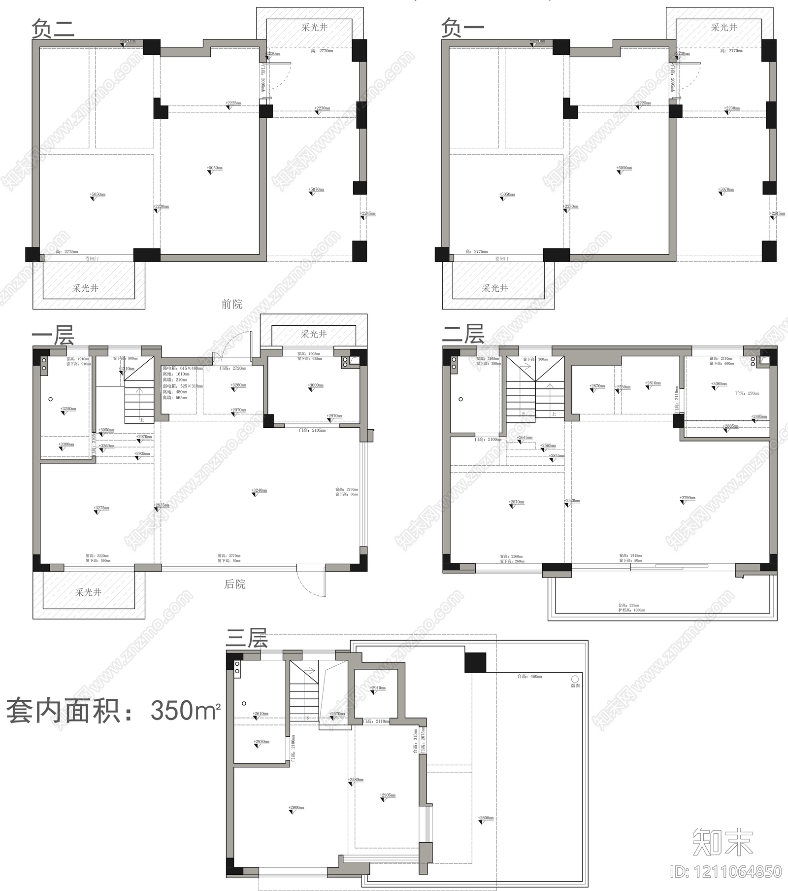 别墅cad施工图下载【ID:1211064850】