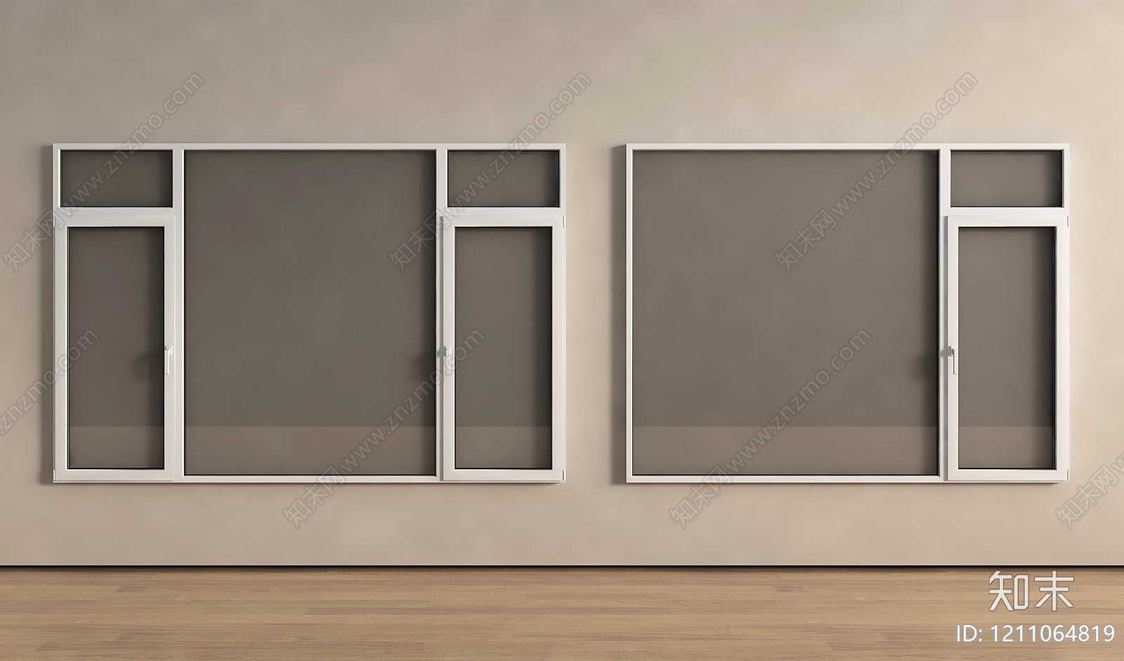 极简推拉窗SU模型下载【ID:1211064819】