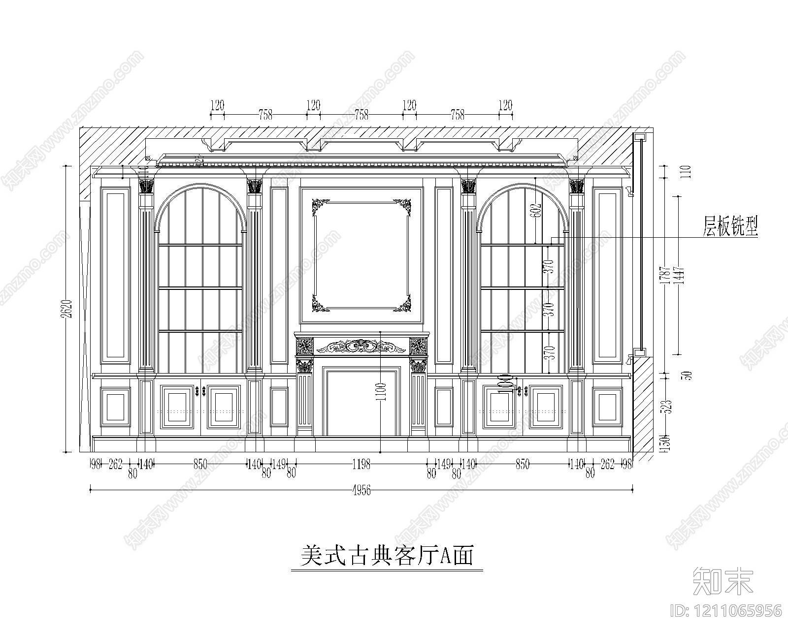 展览展厅家具cad施工图下载【ID:1211065956】
