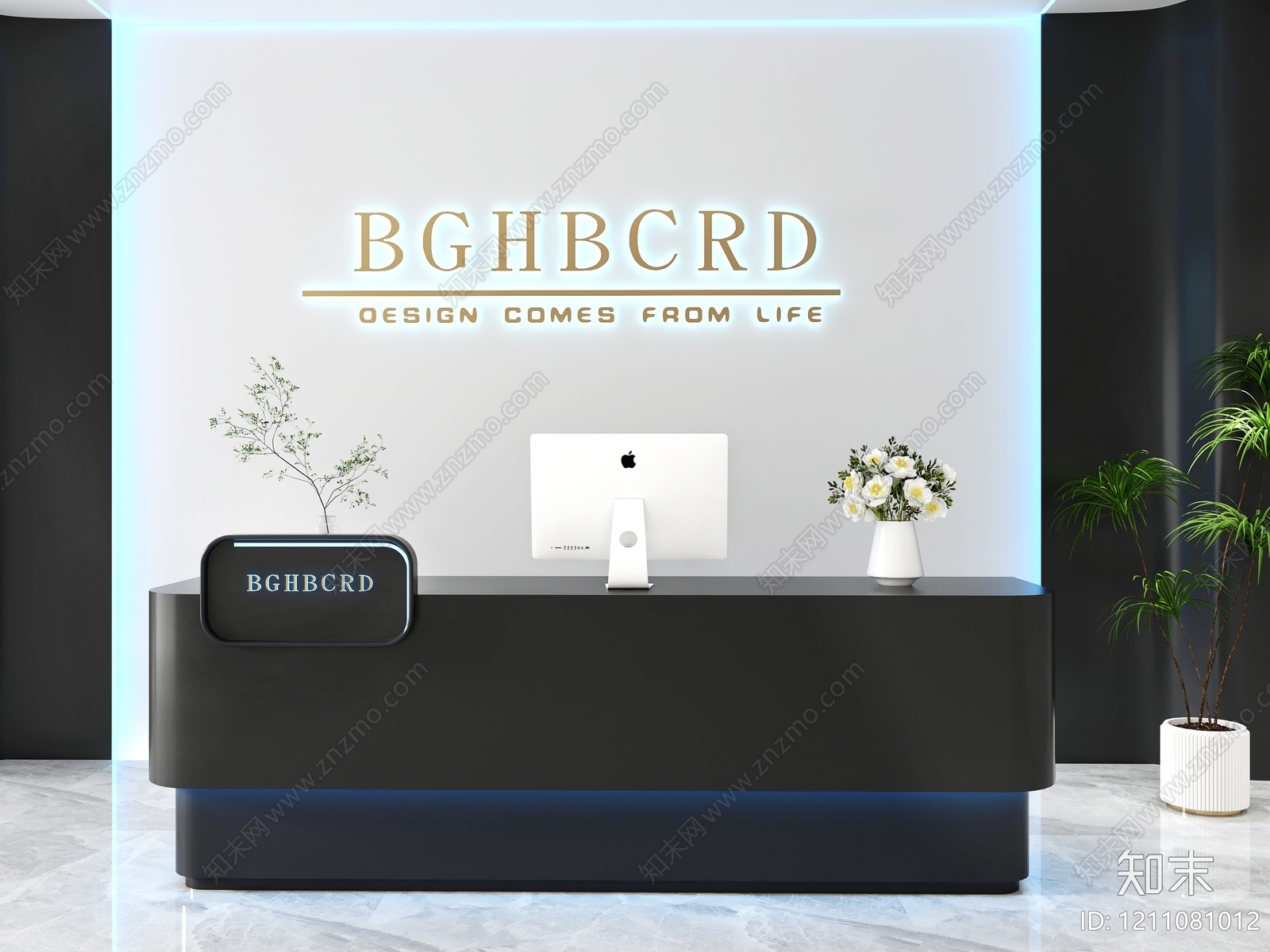 现代简约收银台3D模型下载【ID:1211081012】