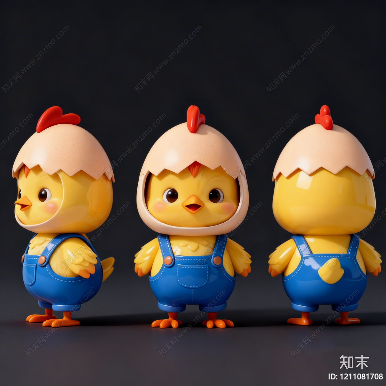 卡通3D风格虚拟人物SU模型下载【ID:1211081708】