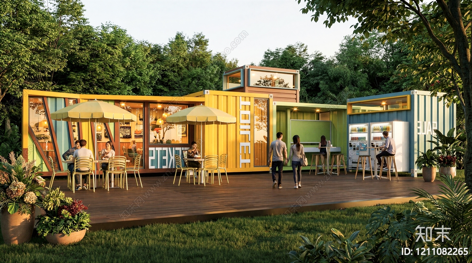 集装箱模块化设计其他商业建筑SU模型下载【ID:1211082265】