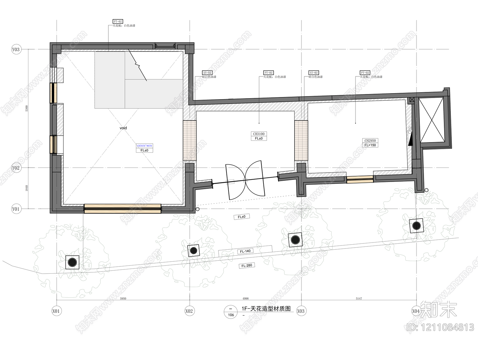 现代咖啡厅cad施工图下载【ID:1211084813】