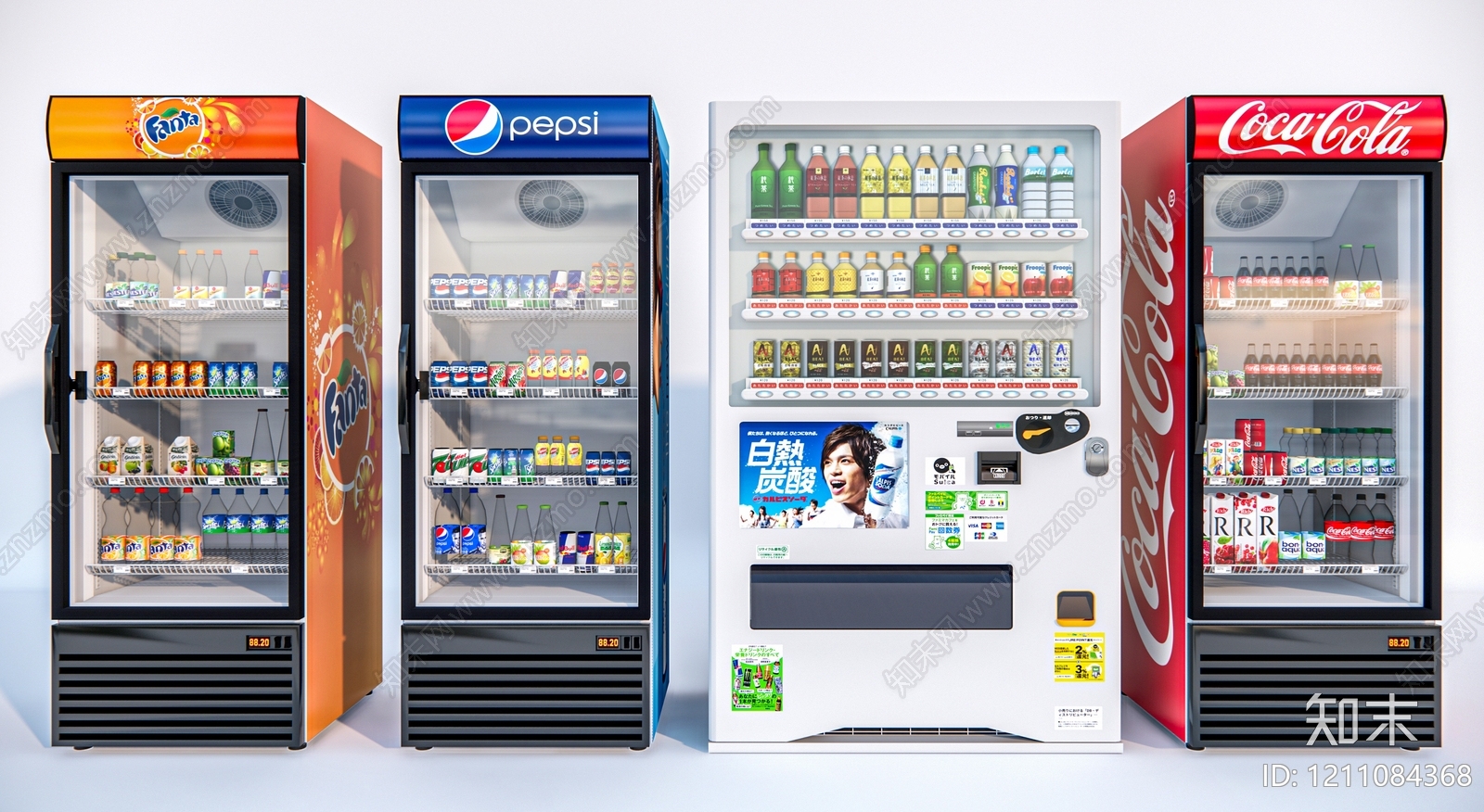 现代简约自动售卖机SU模型下载【ID:1211084368】