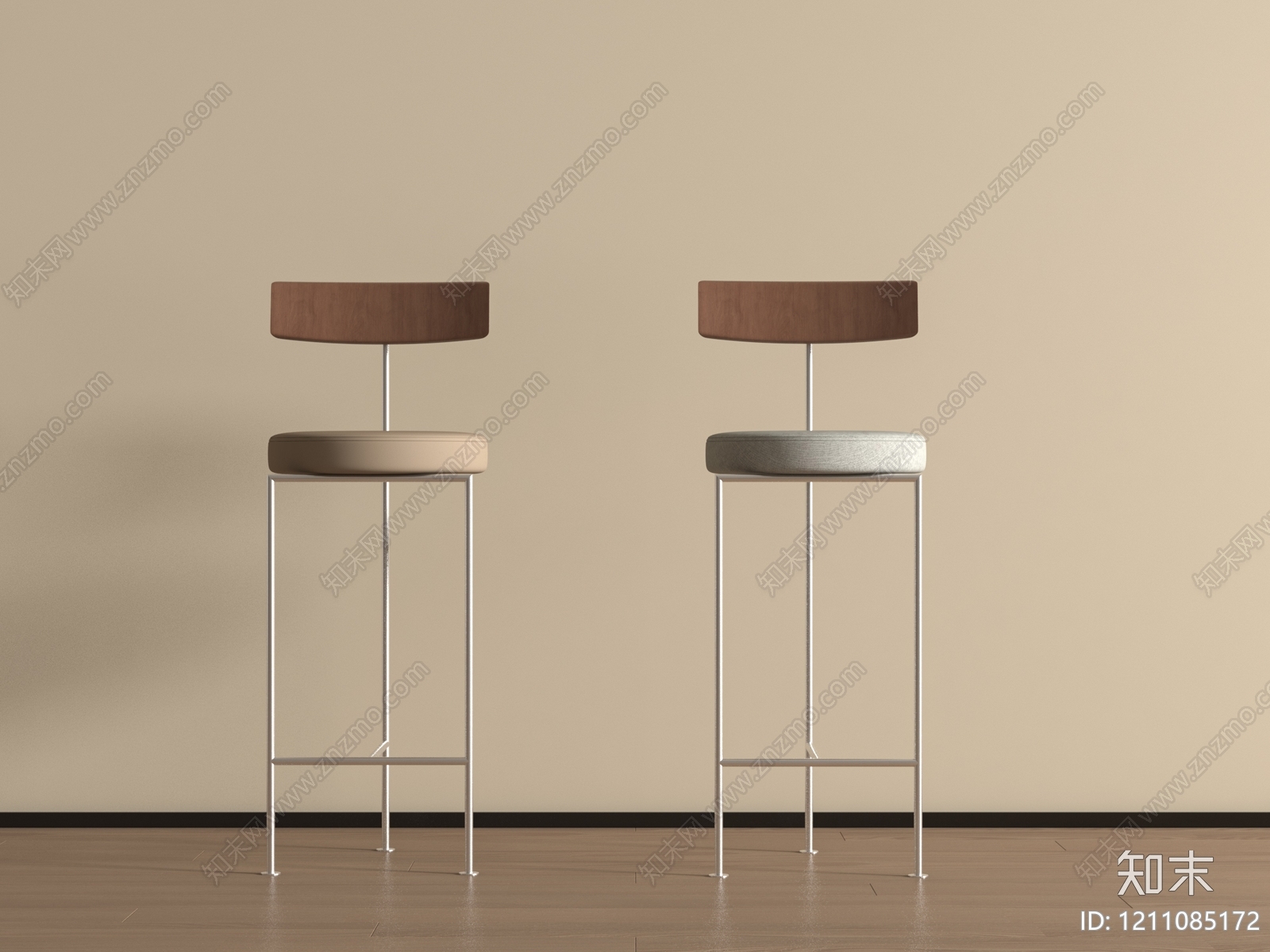 极简吧椅3D模型下载【ID:1211085172】