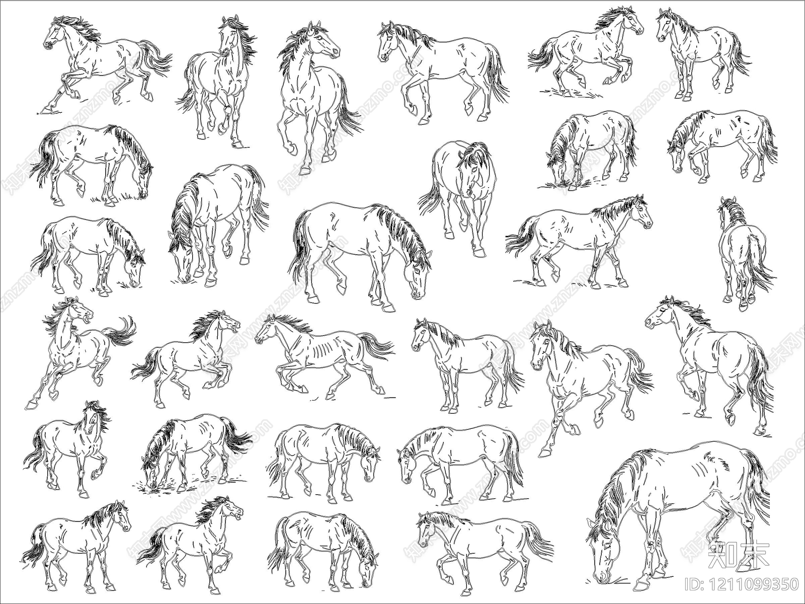 现代动物施工图下载【ID:1211099350】