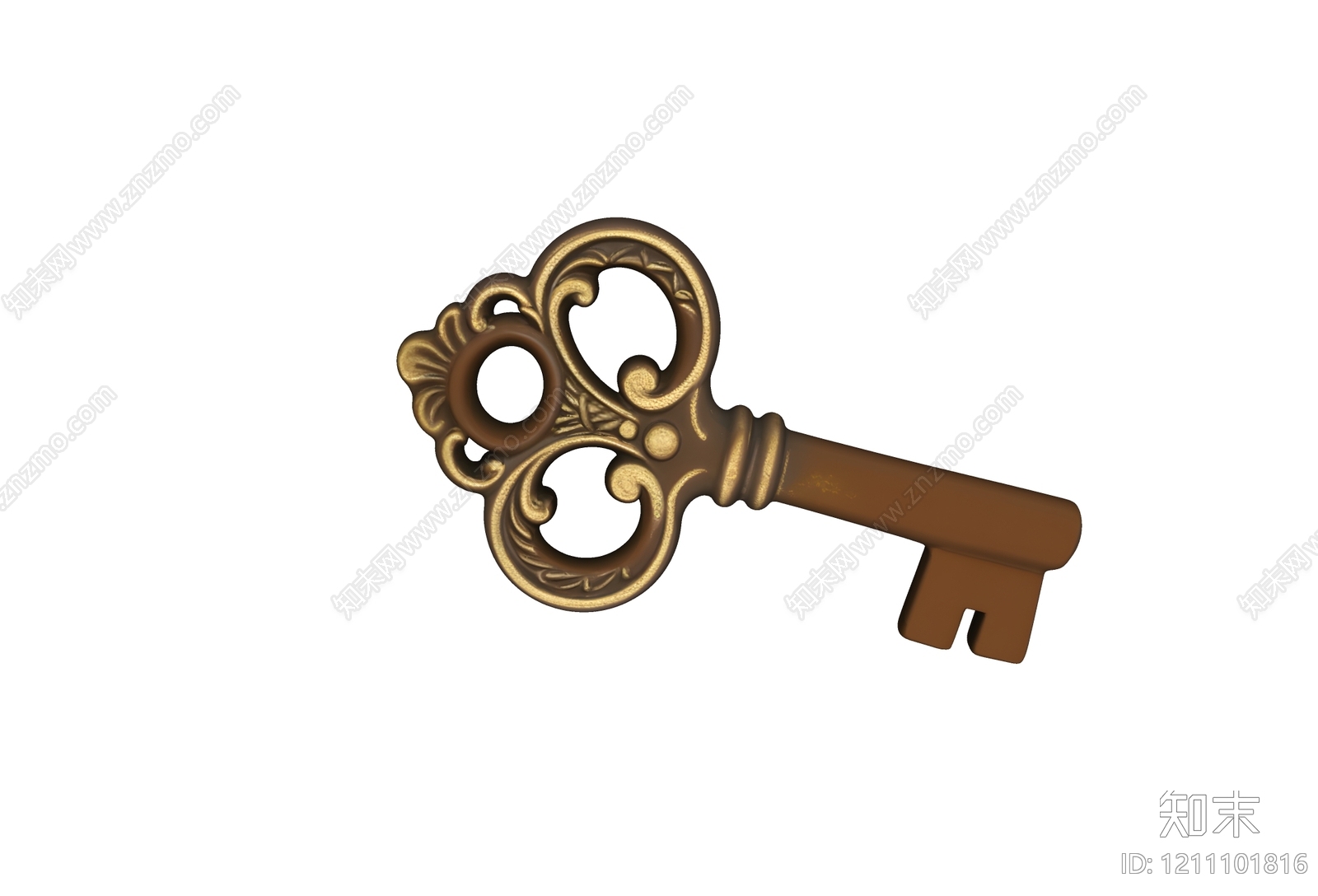 中古风锁/钥匙SU模型下载【ID:1211101816】