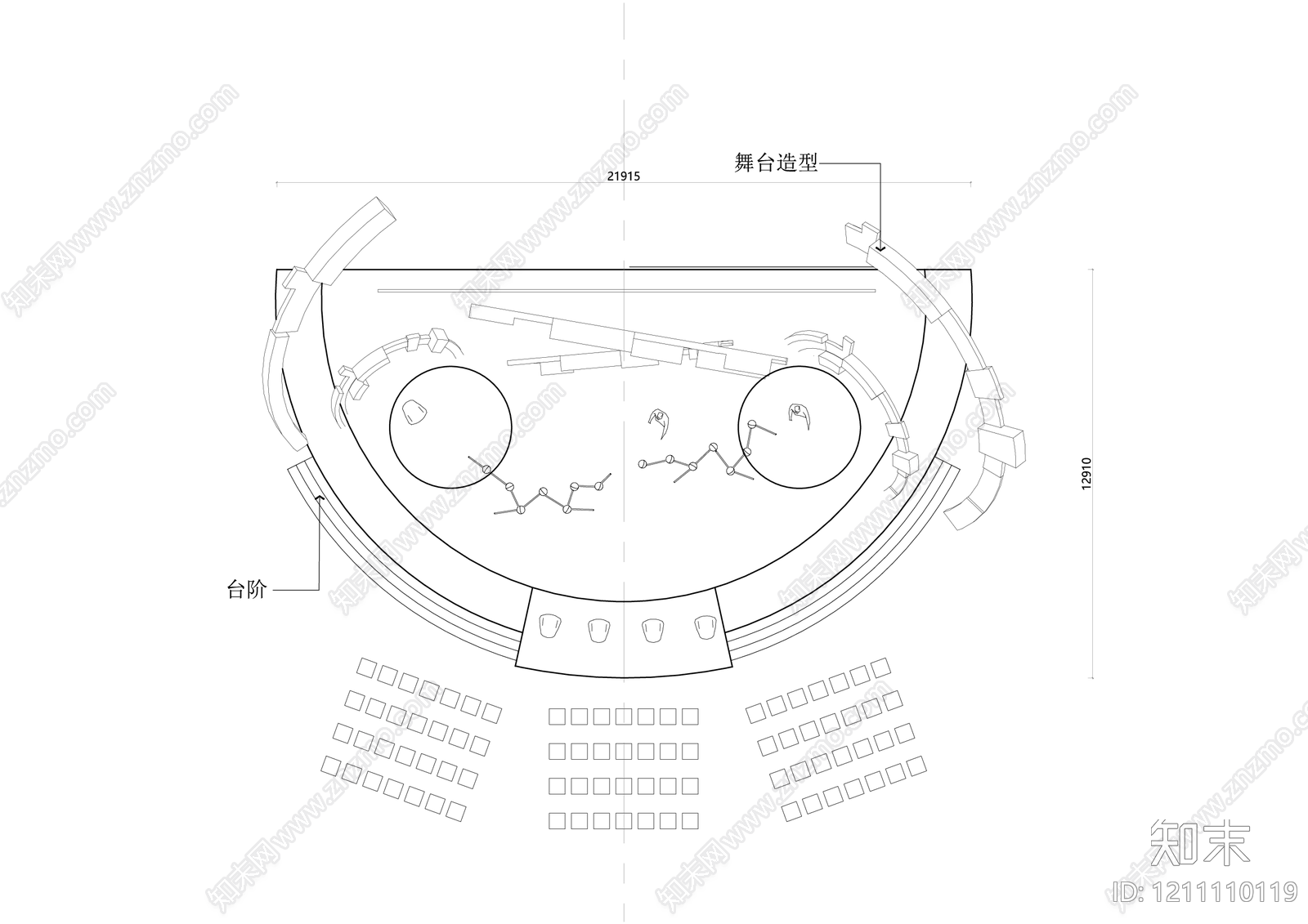 现代其他文化空间cad施工图下载【ID:1211110119】