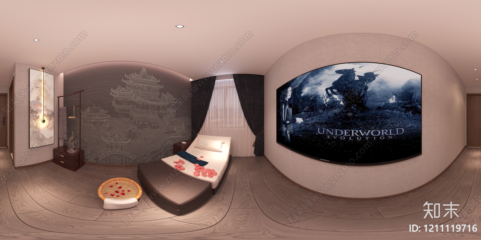 新中式足浴店3D模型下载【ID:1211119716】