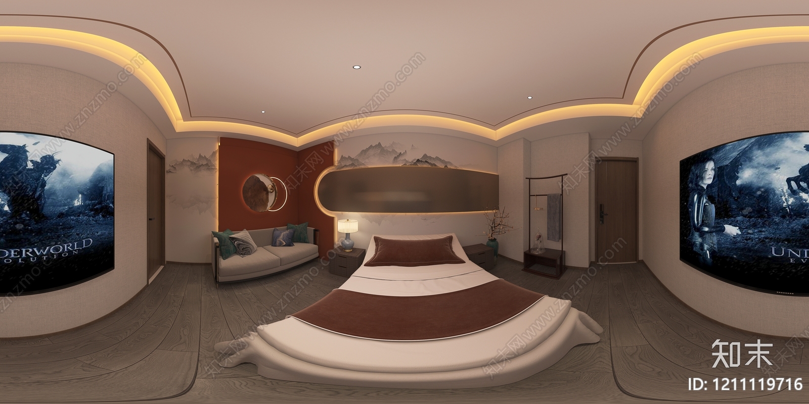新中式足浴店3D模型下载【ID:1211119716】