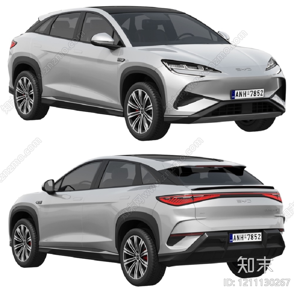 现代极简汽车3D模型下载【ID:1211130267】