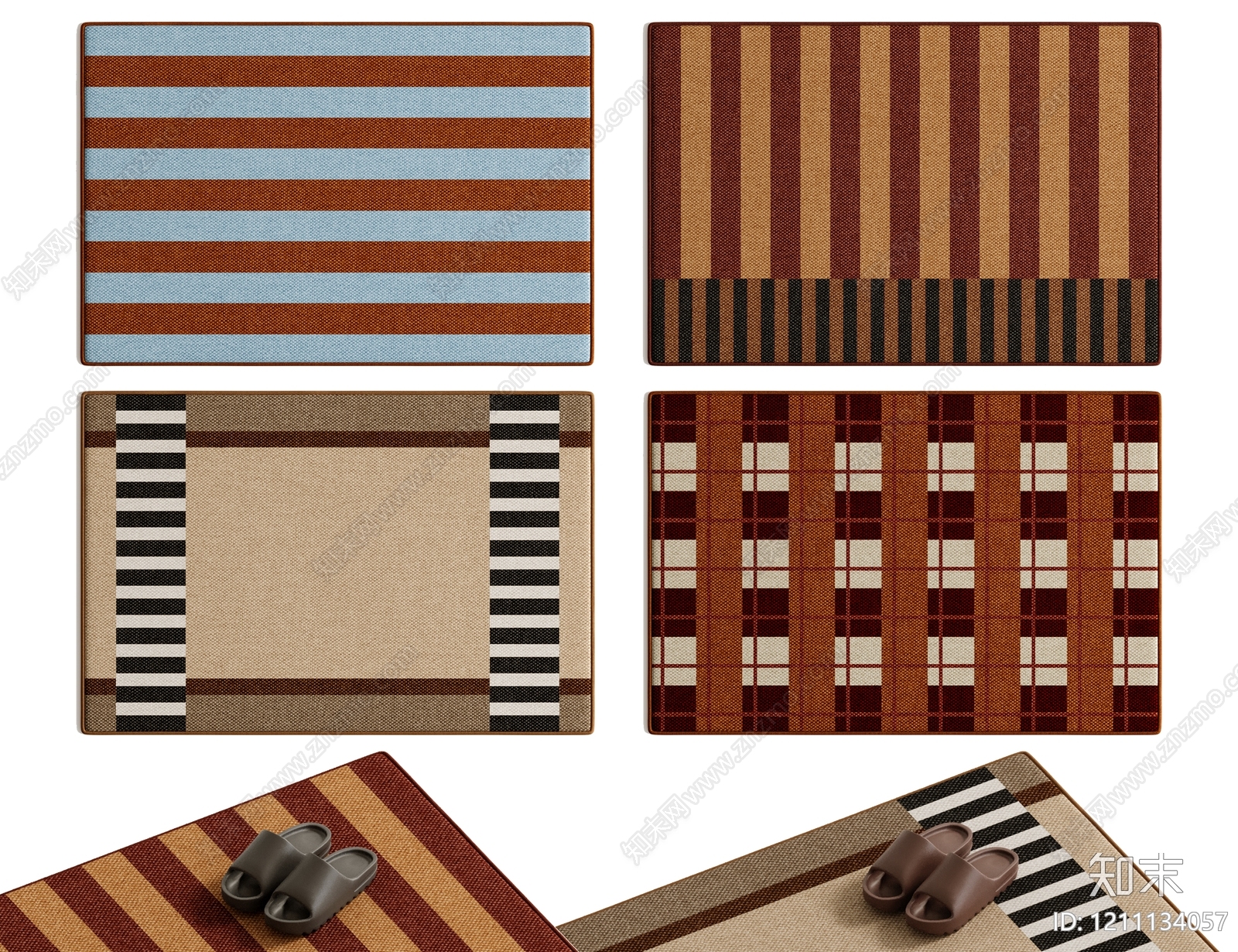 复古儿童地毯3D模型下载【ID:1211134057】