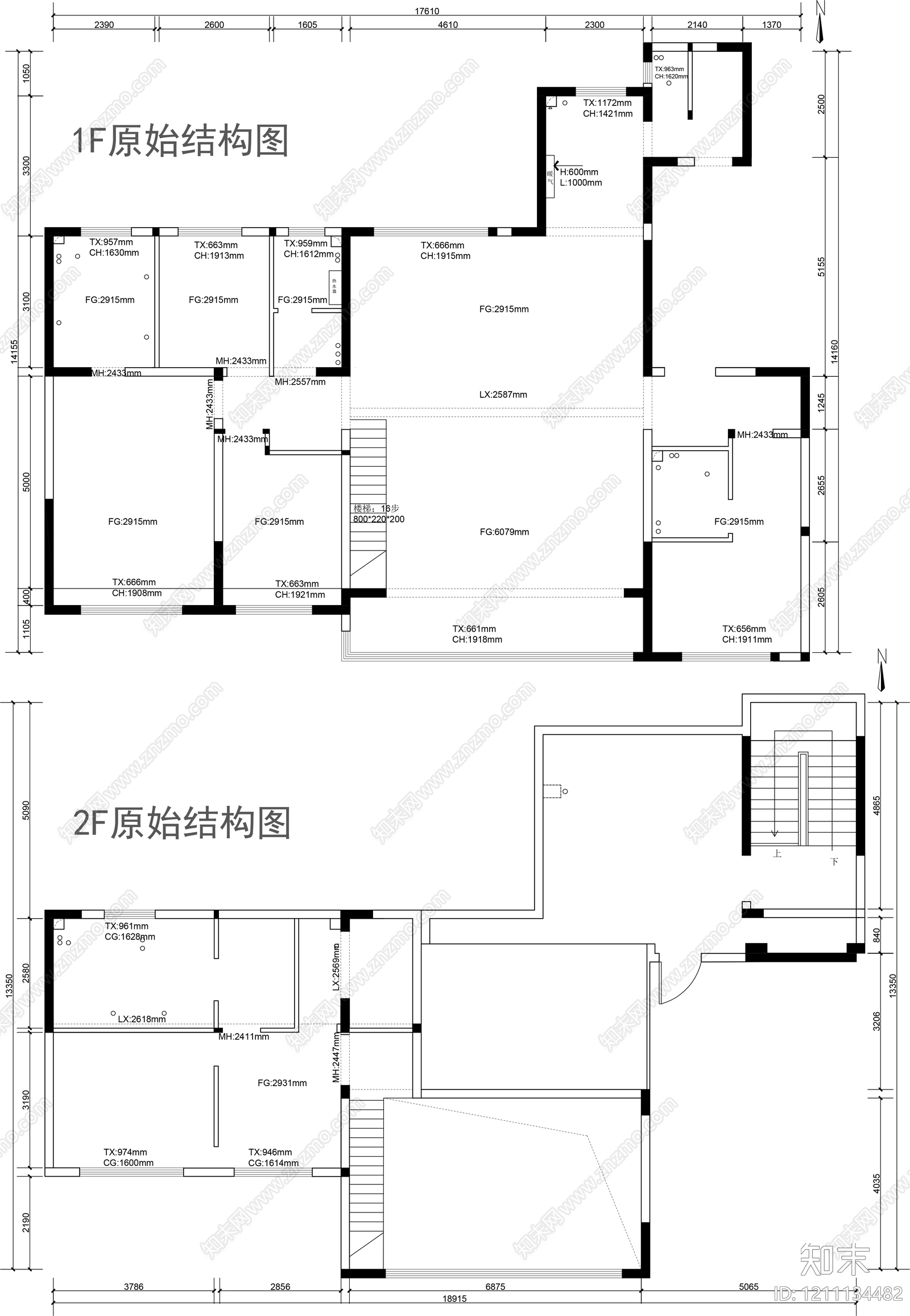 别墅cad施工图下载【ID:1211134482】