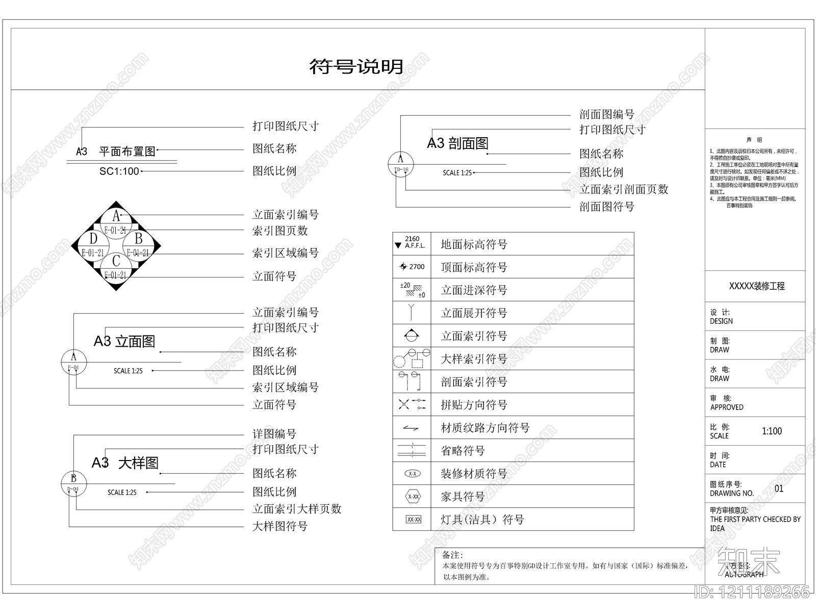 2026最新超全制图规范cad施工图下载【ID:1211189266】