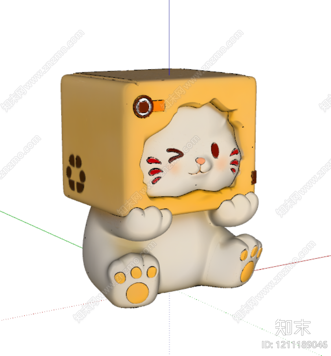 奶油风沙发凳SU模型下载【ID:1211189046】
