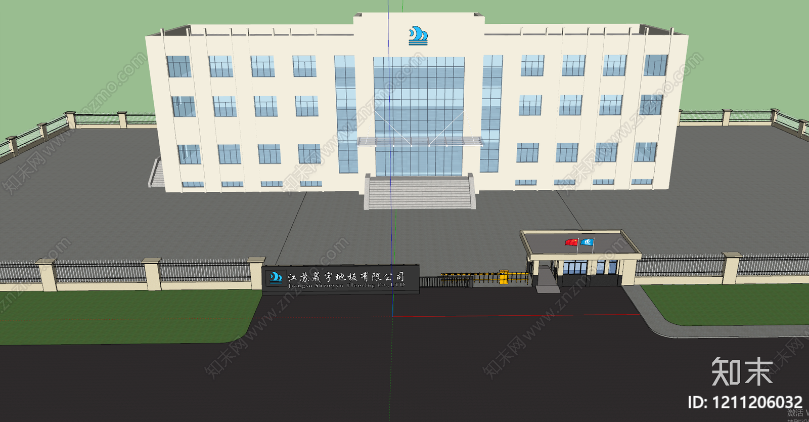 现代简约厂房SU模型下载【ID:1211206032】