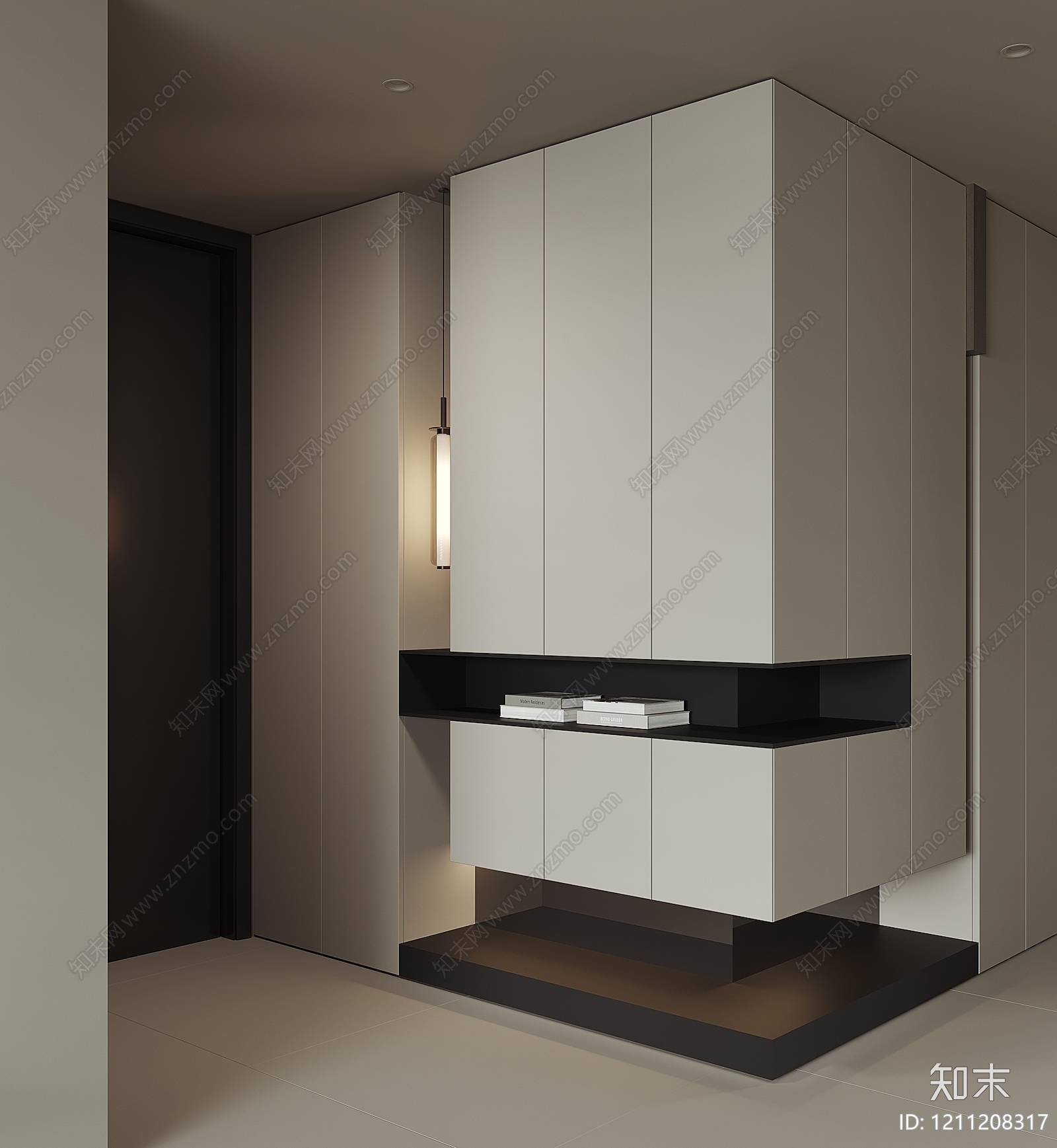 极简玄关3D模型下载【ID:1211208317】
