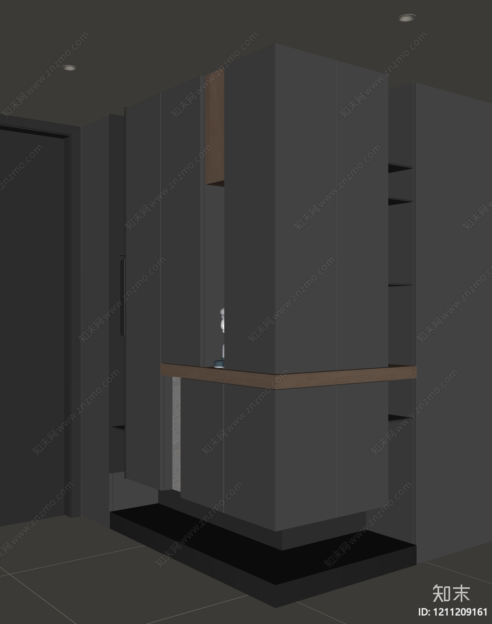 极简玄关SU模型下载【ID:1211209161】