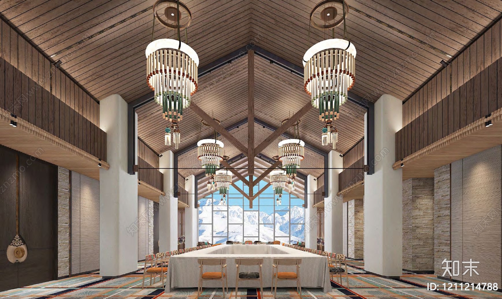 新中式酒店民宿软装下载【ID:1211214788】