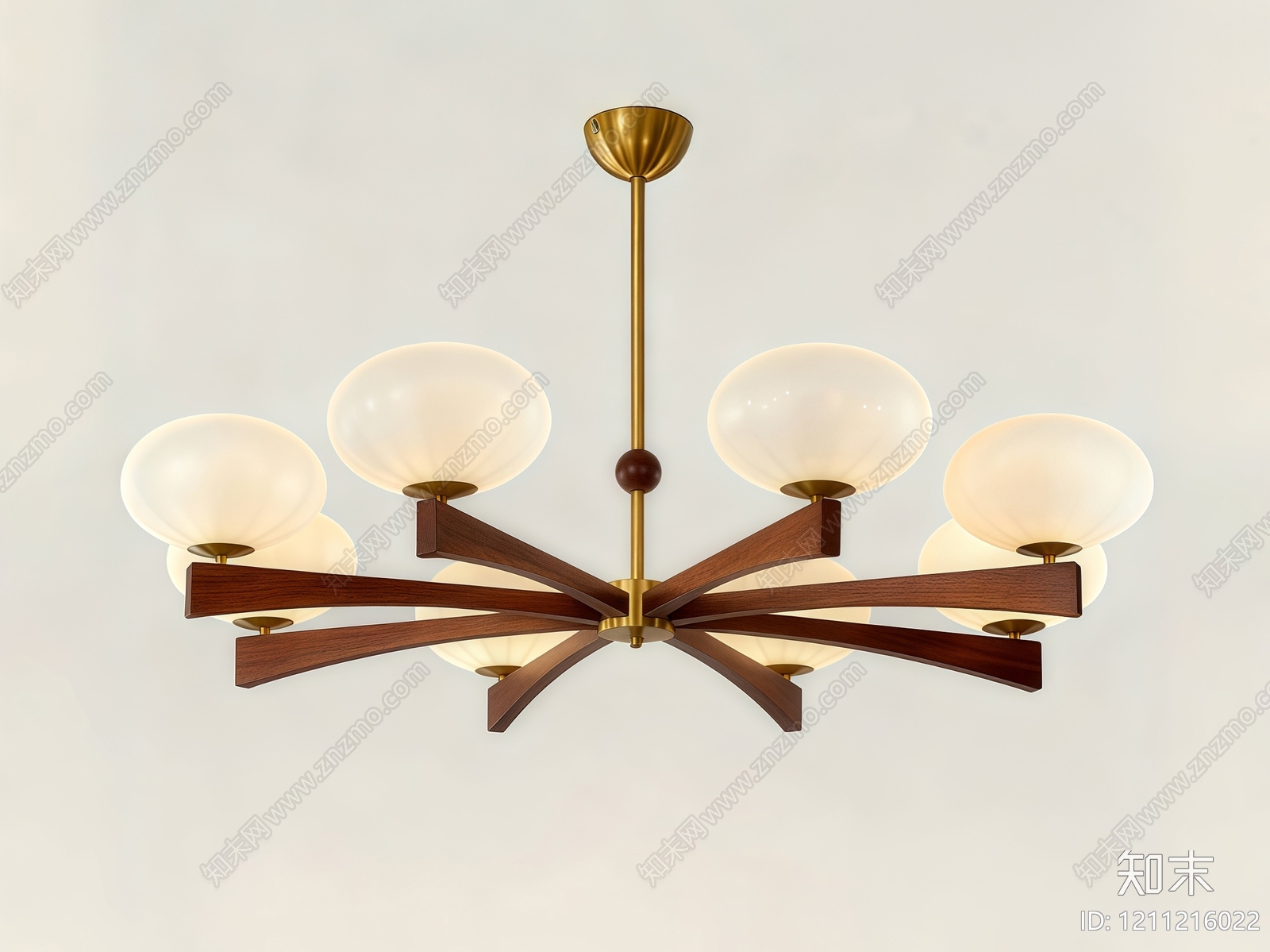 中古风客厅吊灯3D模型下载【ID:1211216022】