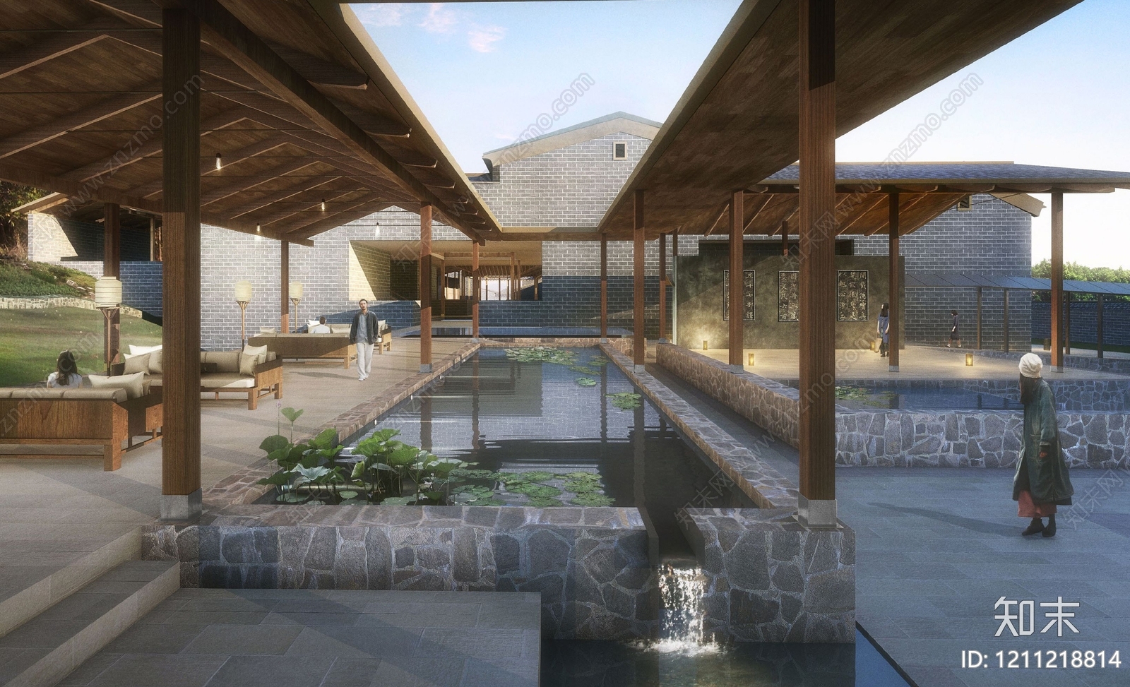 新中式民宿建筑下载【ID:1211218814】