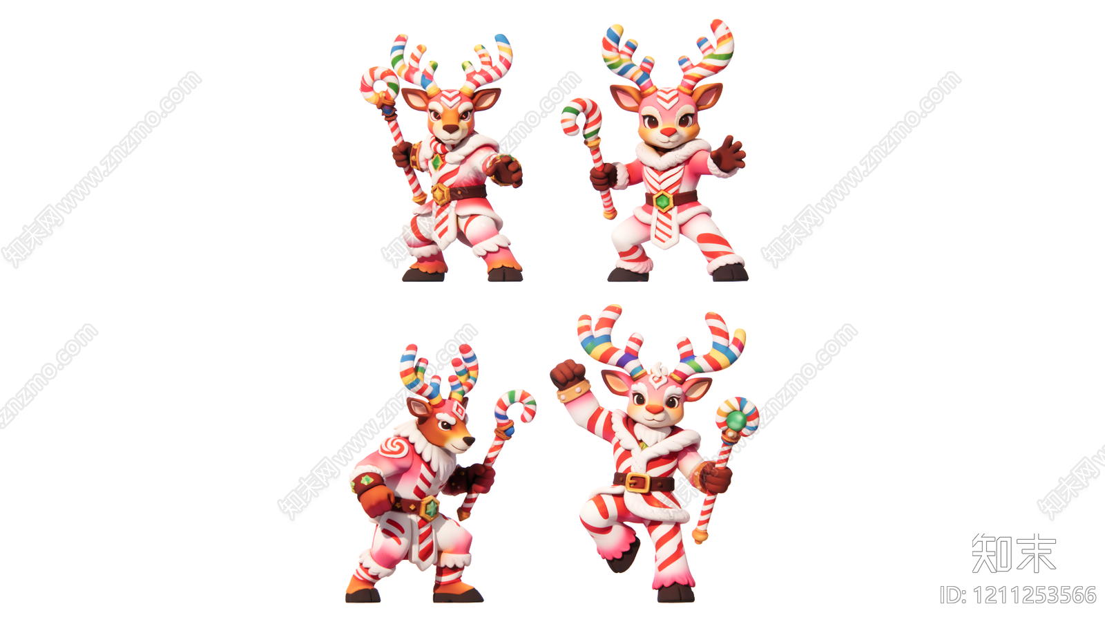 卡通风格雕塑摆件SU模型下载【ID:1211253566】