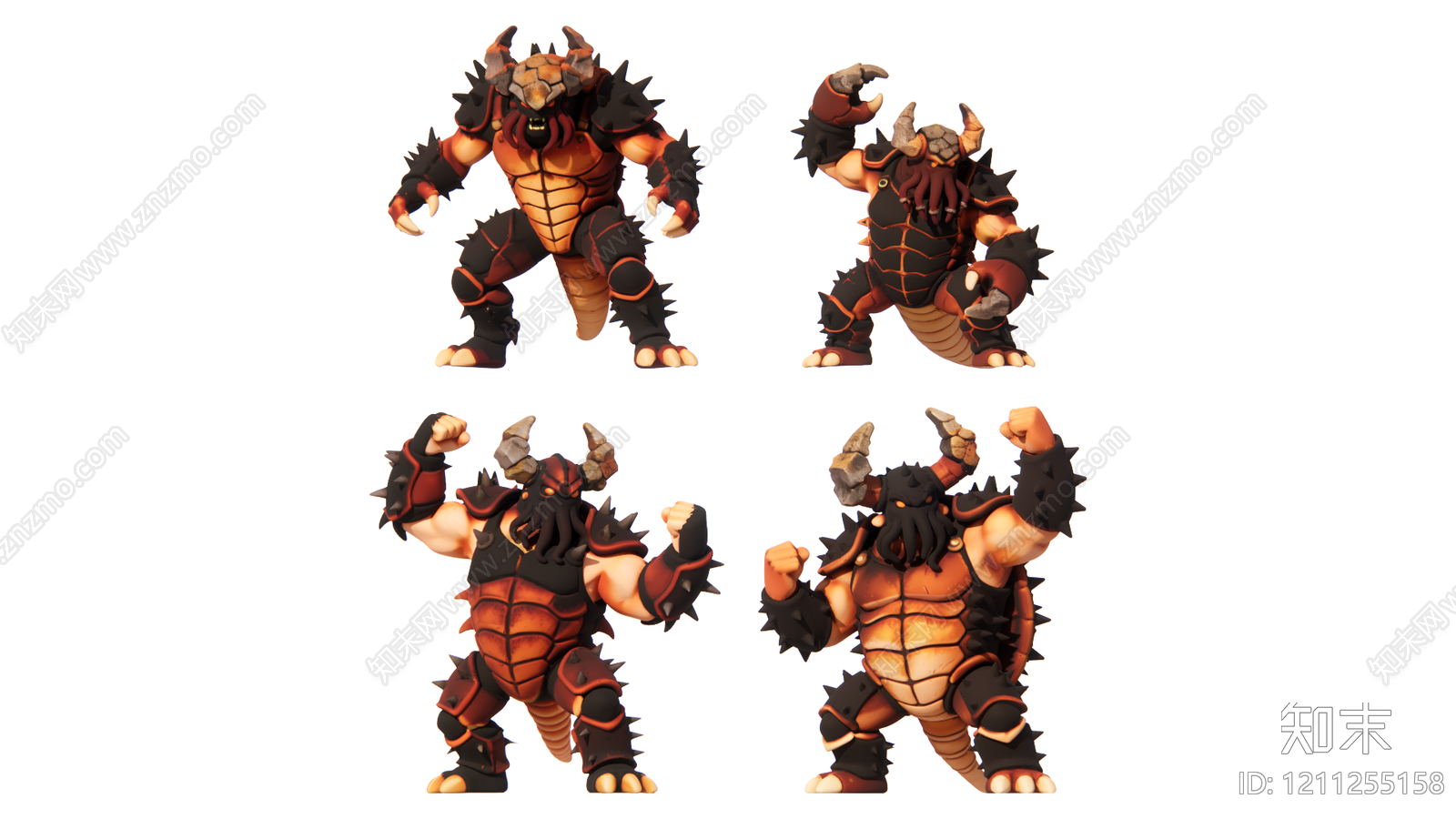 卡通渲染雕塑摆件SU模型下载【ID:1211255158】