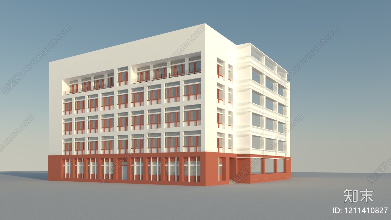 现代主义学校建筑SU模型下载【ID:1211410827】