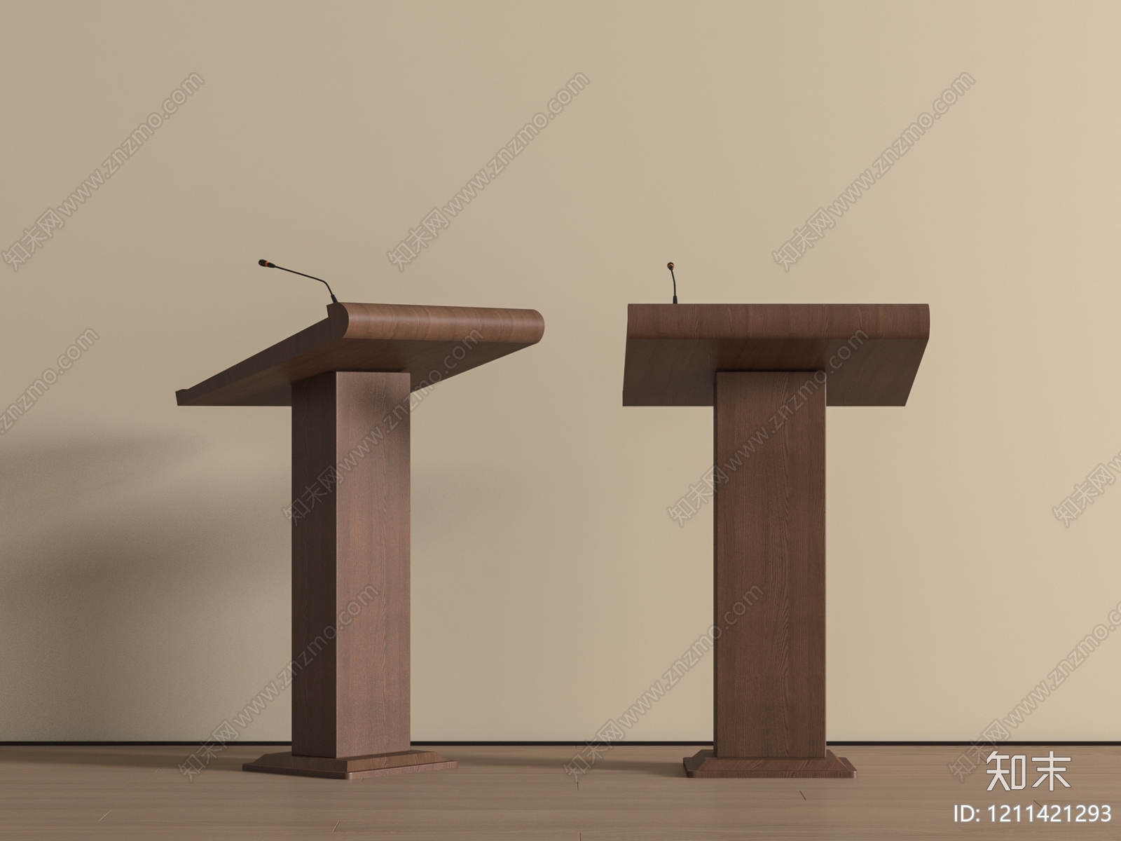 现代简约讲台3D模型下载【ID:1211421293】