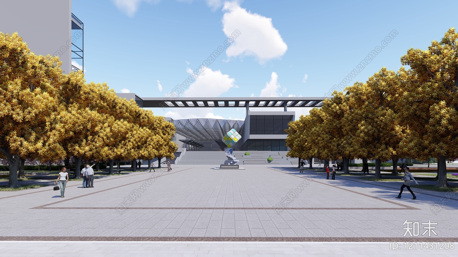 现代大学景观下载【ID:1211431208】