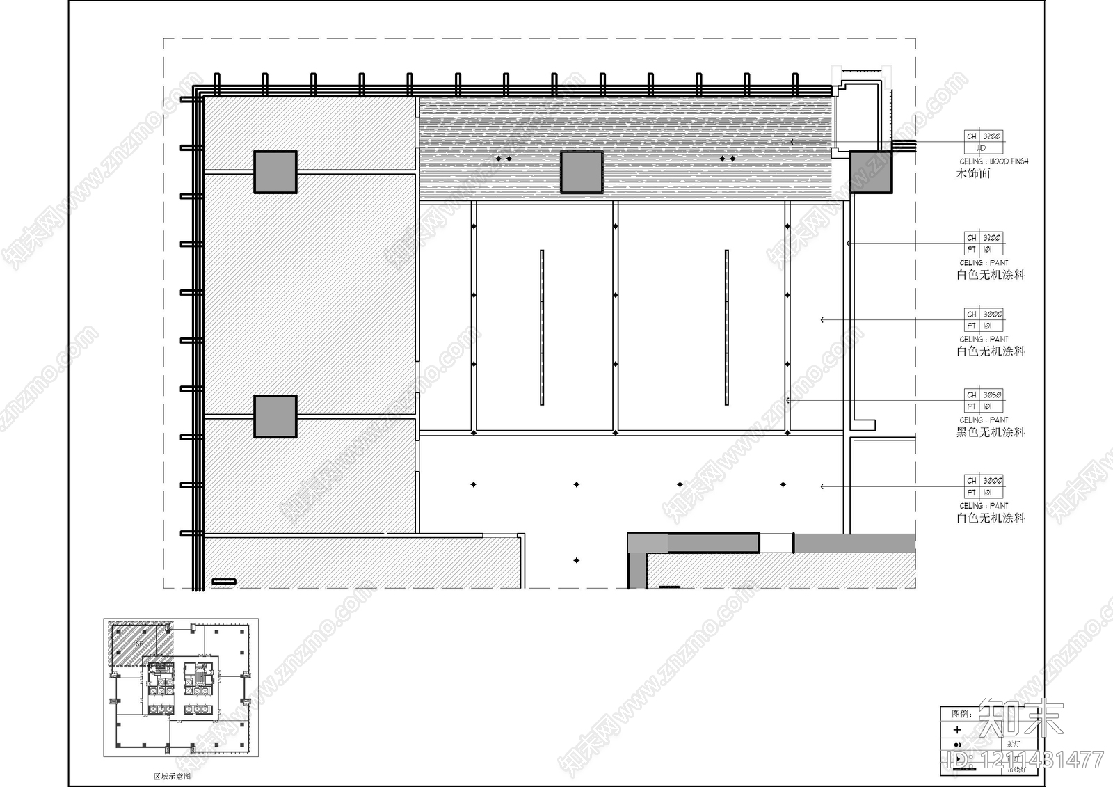 现代独立办公室cad施工图下载【ID:1211431477】