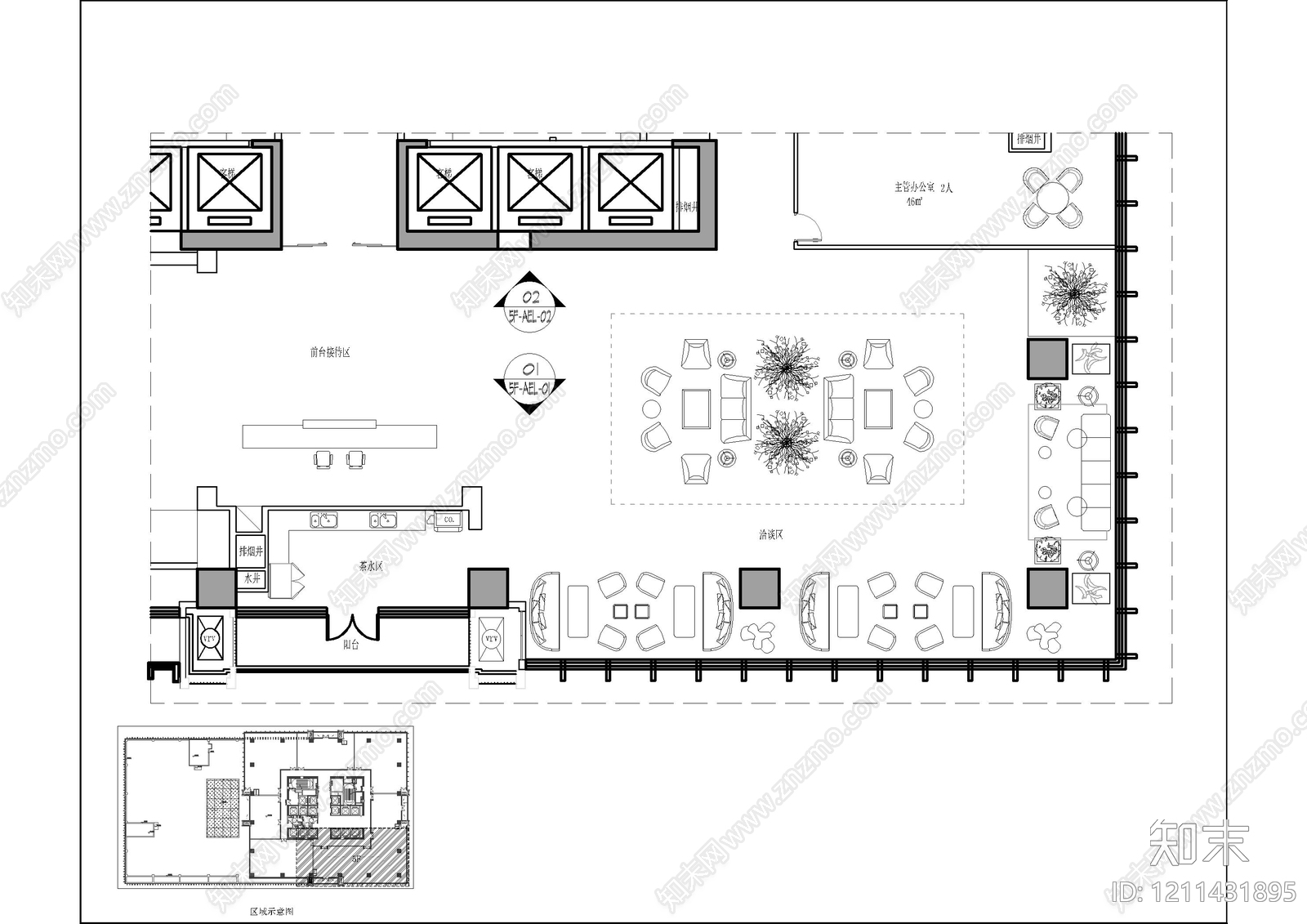 其他办公空间cad施工图下载【ID:1211431895】