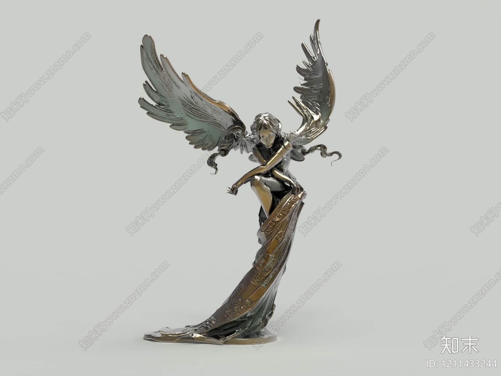 新古典主义雕塑摆件SU模型下载【ID:1211433244】