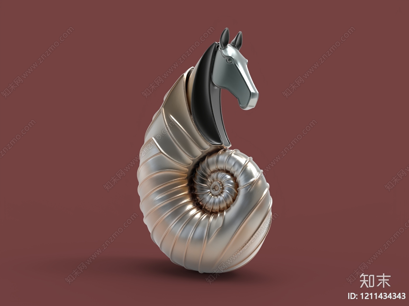 新古典主义雕塑摆件SU模型下载【ID:1211434343】