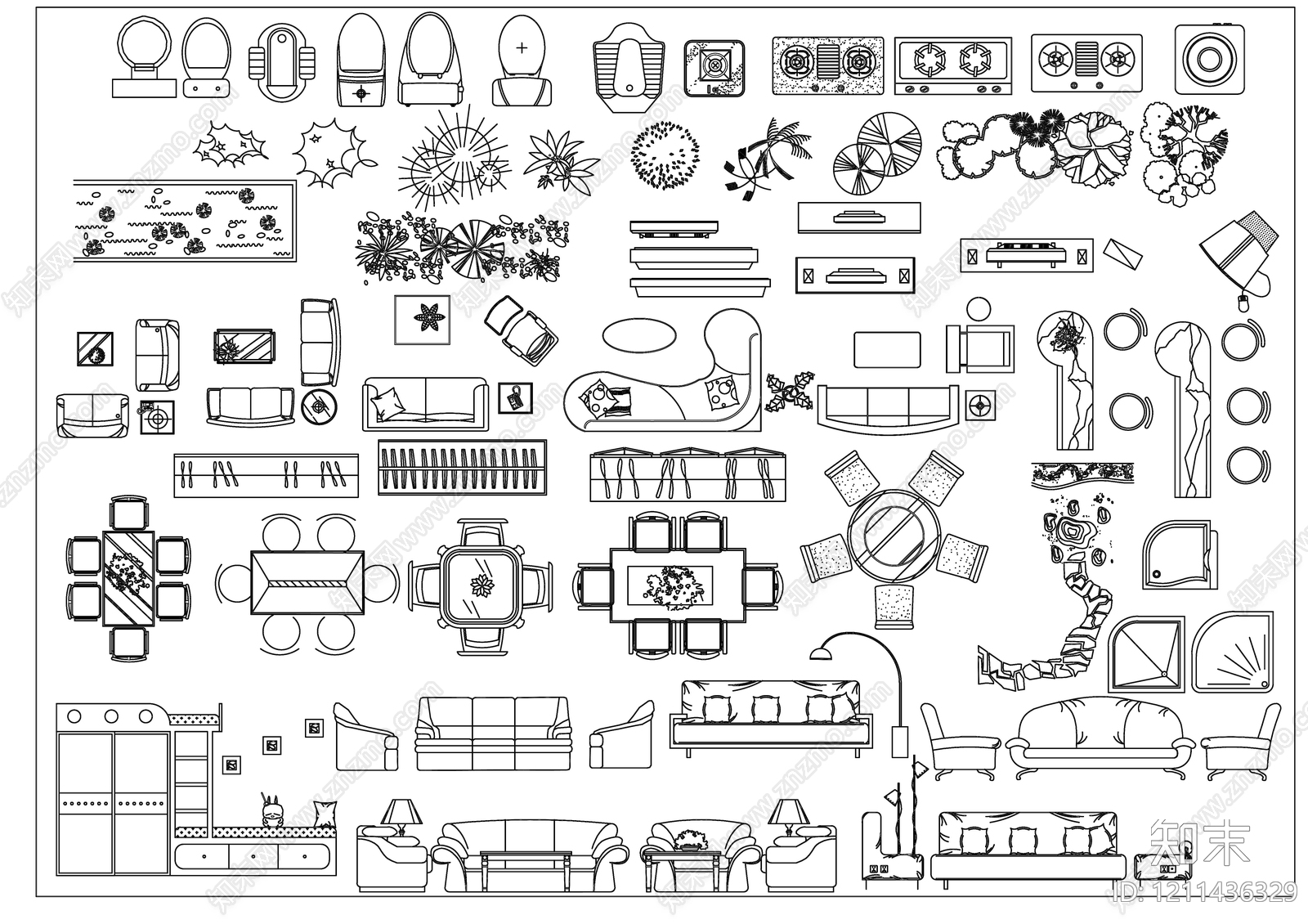 欧式其他图库施工图下载【ID:1211436329】