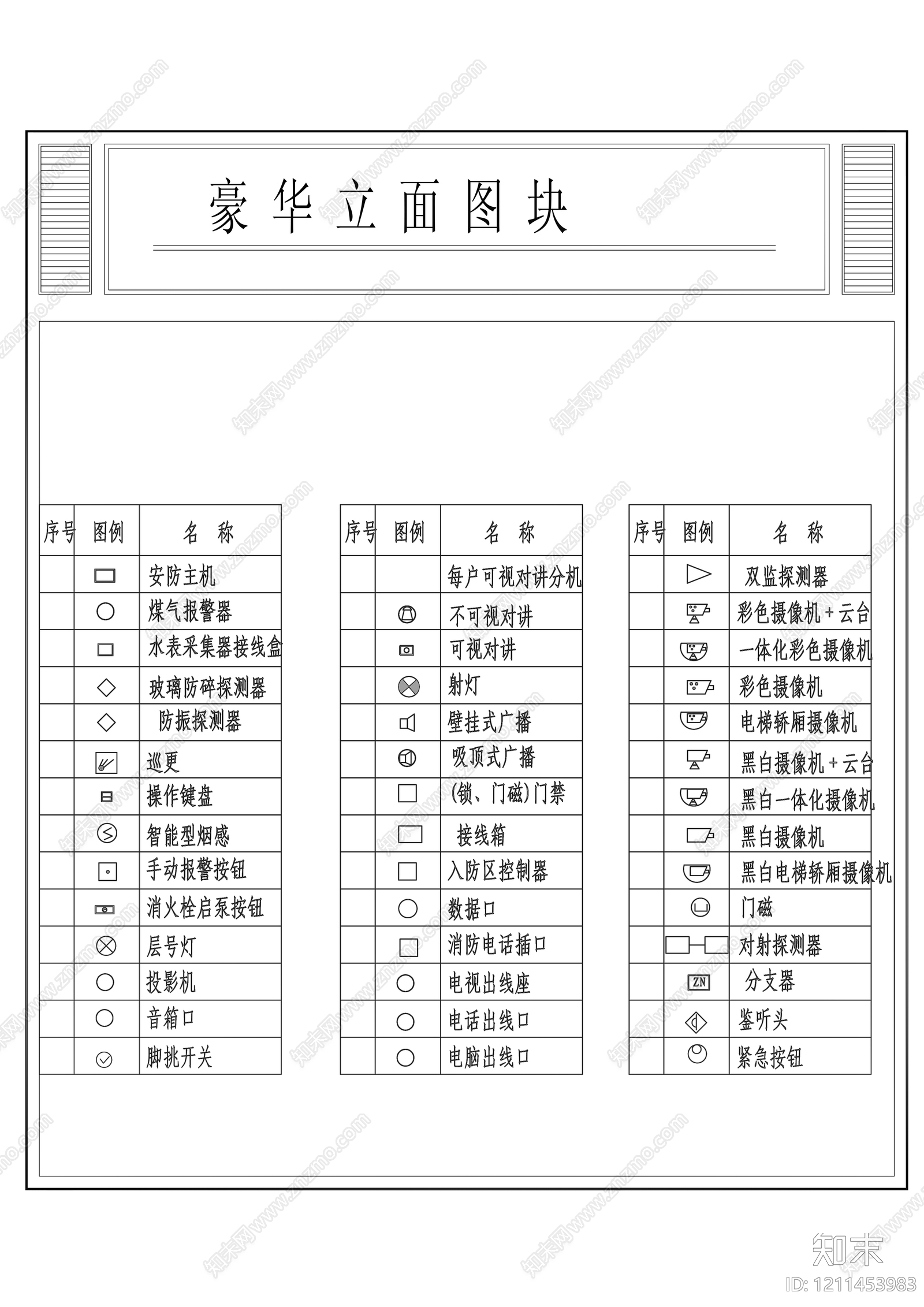 安全防范系统CAD图纸