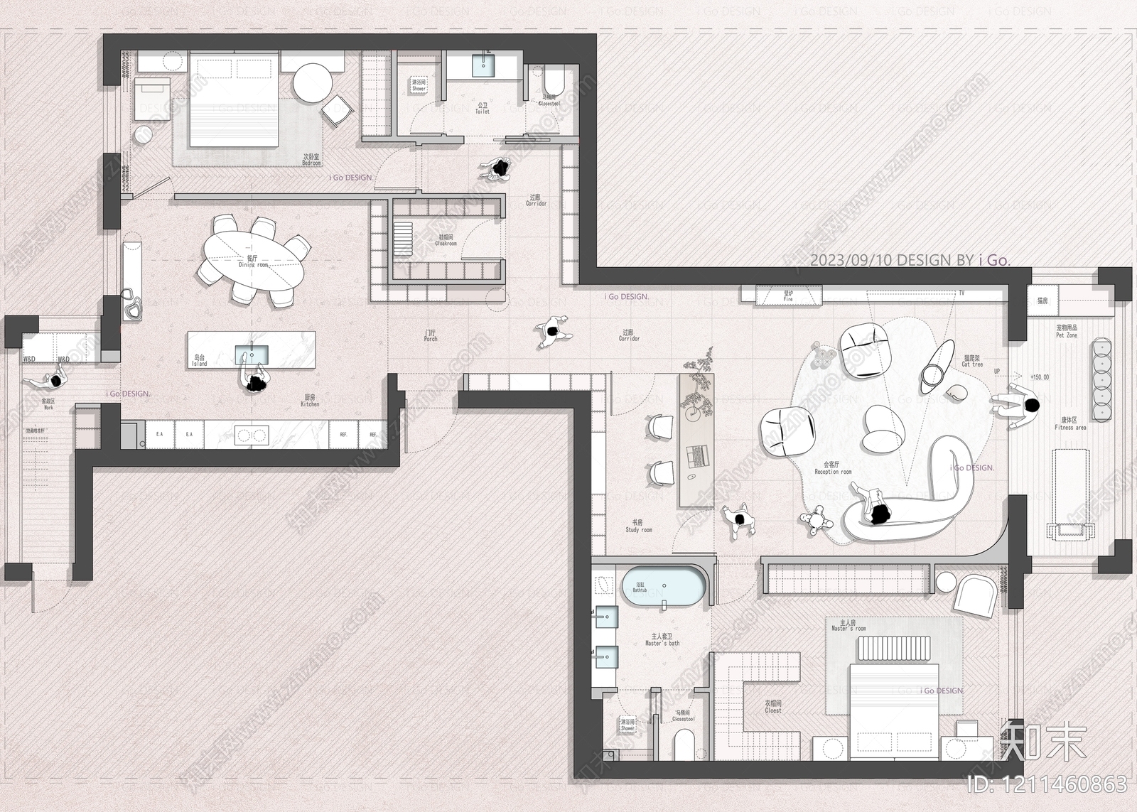 大平层施工图下载【ID:1211460863】