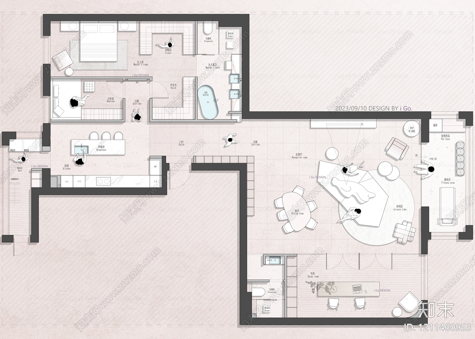 大平层施工图下载【ID:1211460953】