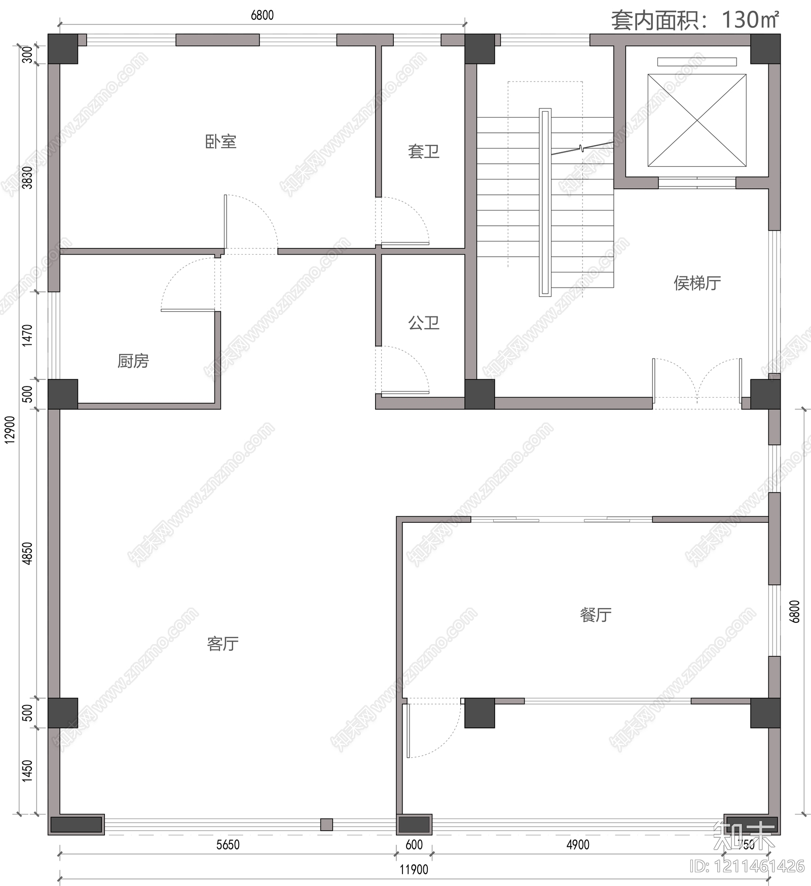 现代会所cad施工图下载【ID:1211461426】