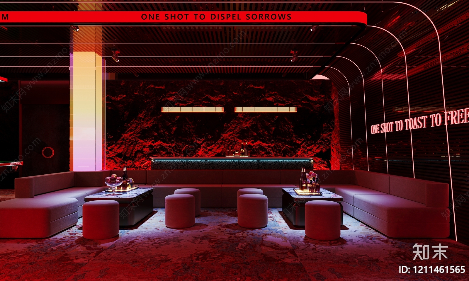 赛博朋克风KTV3D模型下载【ID:1211461565】