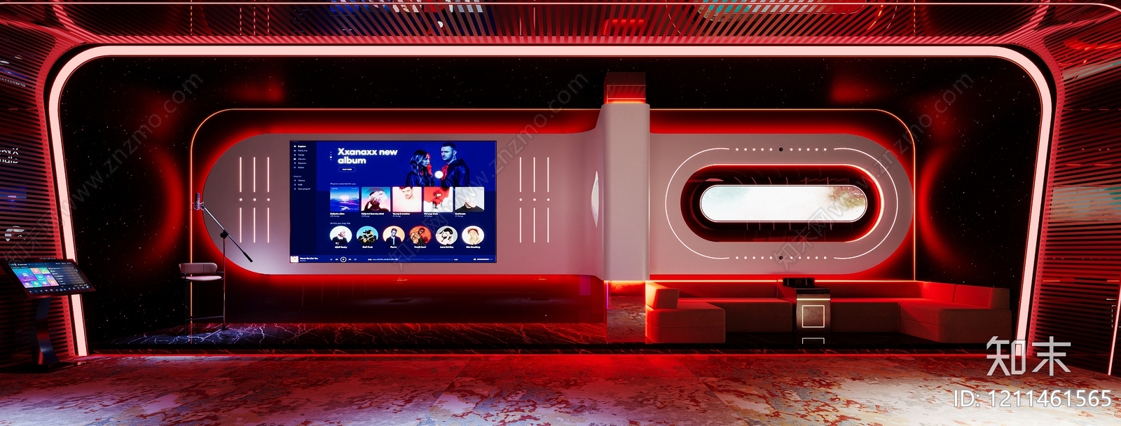 赛博朋克风KTV3D模型下载【ID:1211461565】