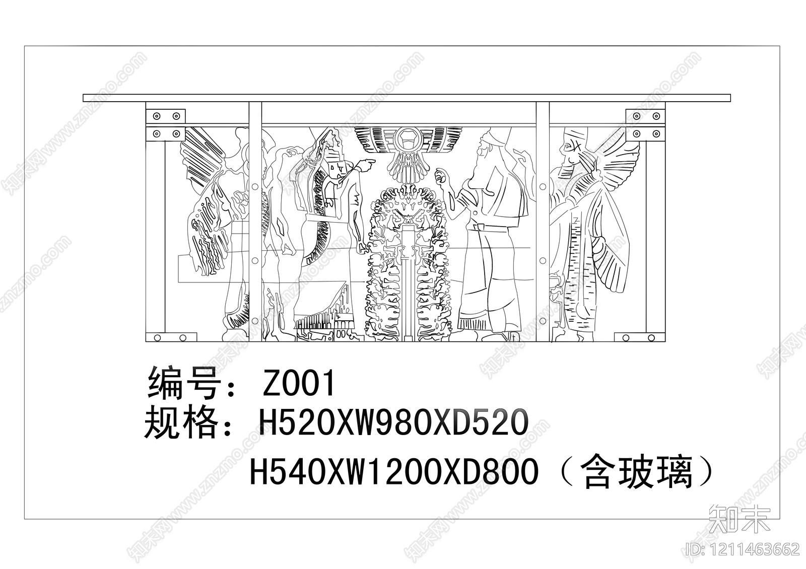 欧式雕塑施工图下载【ID:1211463662】