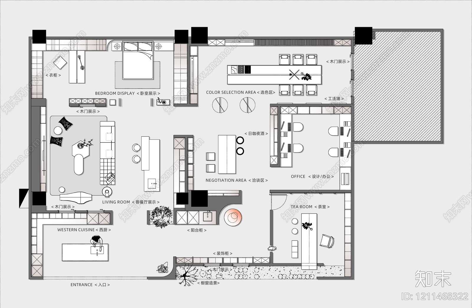 现代商场施工图下载【ID:1211468322】